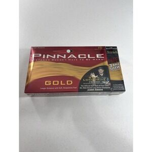 NEW! Pinnacle Gold Distance 15 Golf Balls + 3 Ball Sleeve Of Long Drive USA Made